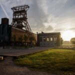 Förderturm Zeche Consolidation im Sonnenaufgang