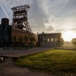 Förderturm Zeche Consolidation im Sonnenaufgang