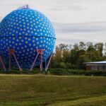Blauer Gasball