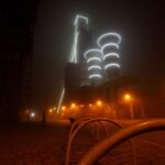 Beleuchtet Schacht auf Schlägel & Eisen