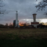 Maschinenhaus Consol im Sonnenuntergang