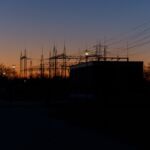 Umschaltwerk am Morgen