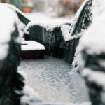 Schnee auf dem Monatsbild