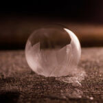 Seifenblase gefroren