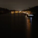 Schleuse bei Nacht
